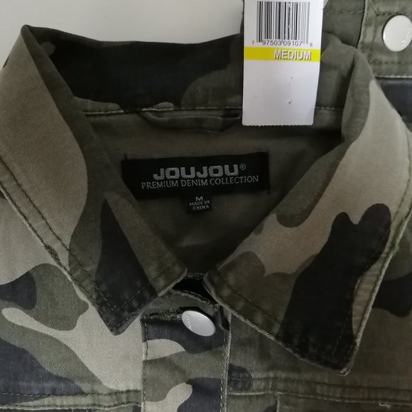 New Ladies Camoflouge Denim short jacket size Med - Picture 6 of 7